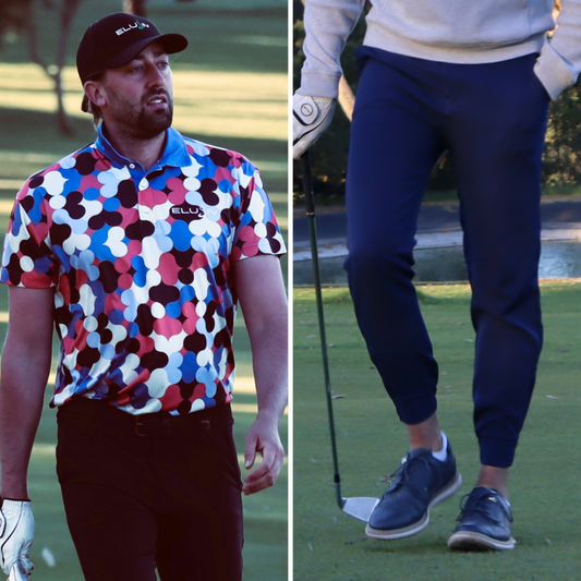 Launch Polo + Navy Fairway Flex Joggers