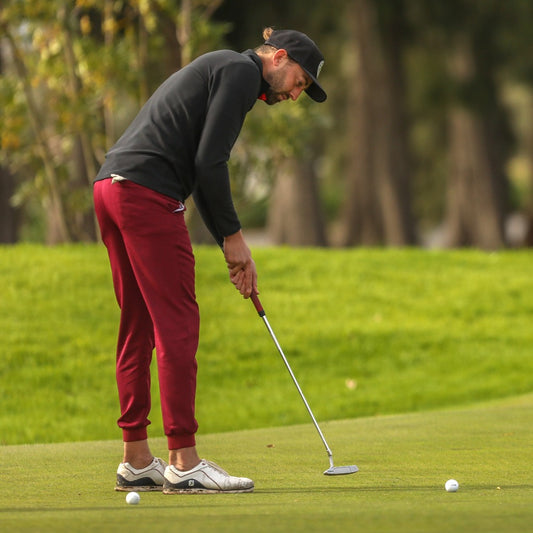 Performance Golf Joggers - Wine