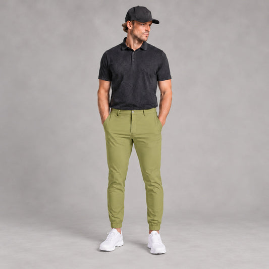 Fairway Flex Golf Joggers - Olive Green
