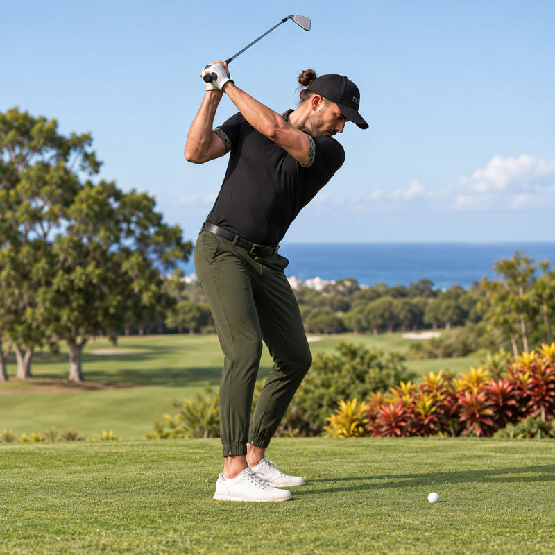 Fairway Flex Golf Joggers - Dark Olive