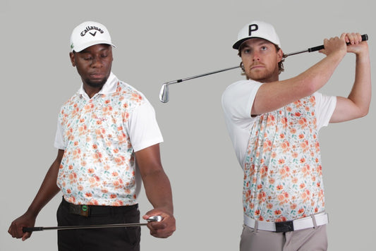 Elusiv Golf Floral Polo Two Models