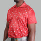 Red Polka Polo