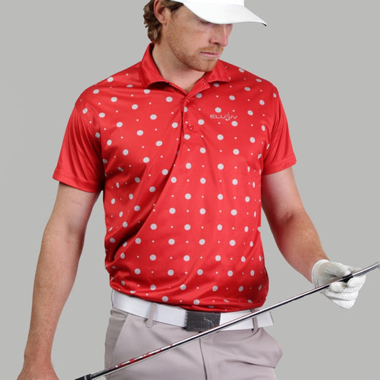 Red Polka Polo